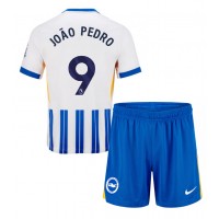 Echipament fotbal Brighton Joao Pedro #9 Tricou Acasa 2024-25 pentru copii maneca scurta (+ Pantaloni scurti)